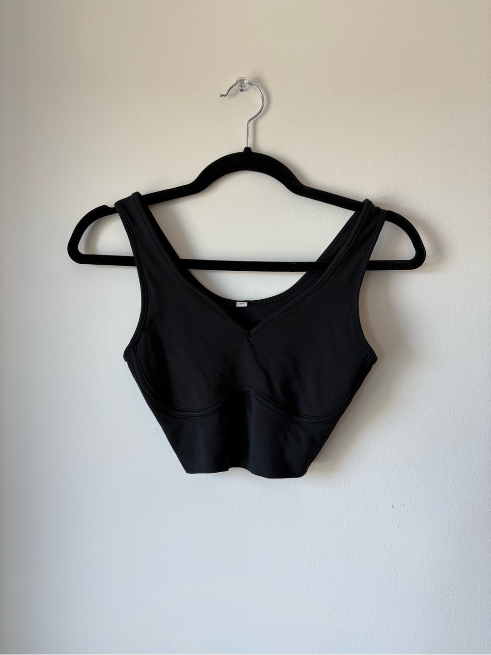 Black V-Neck Workout tank